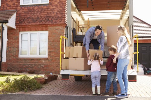 Man With A Van Wimbledon service with moving boxes and local transport support