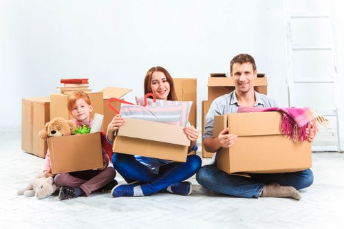 Movers helping with a residential move in Wimbledon