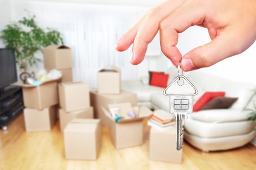 Office relocation team organizing commercial removal services in Wimbledon