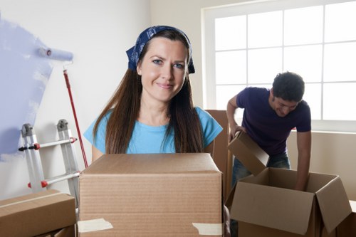 Office furniture pick-up in Wimbledon with desks and chairs