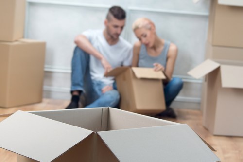 Wardrobe boxes and protective packing supplies for relocation