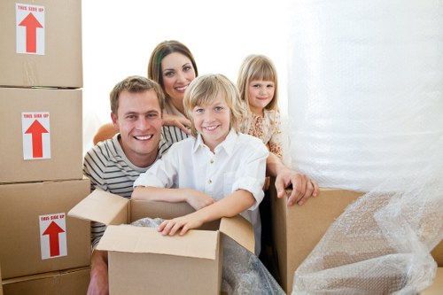 Careful handling of household items during a Wimbledon move