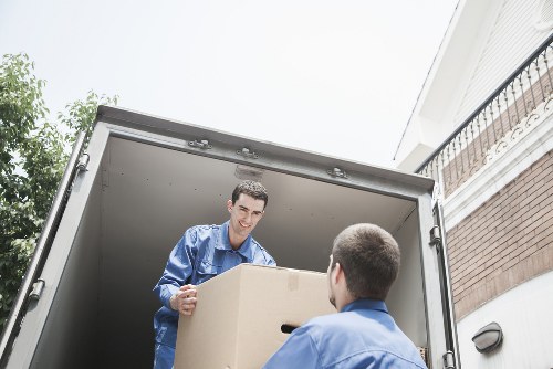 Loading office furniture for a Wimbledon business relocation