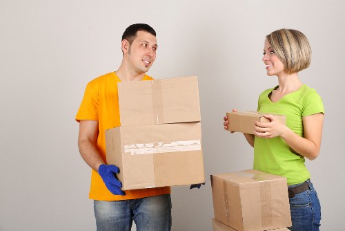 Large removal van used for a flat move in Wimbledon